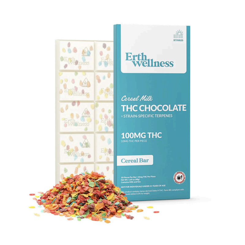 Erth Wellness Chocolate Bar THC 100mg / Cereal Milk Hybrid